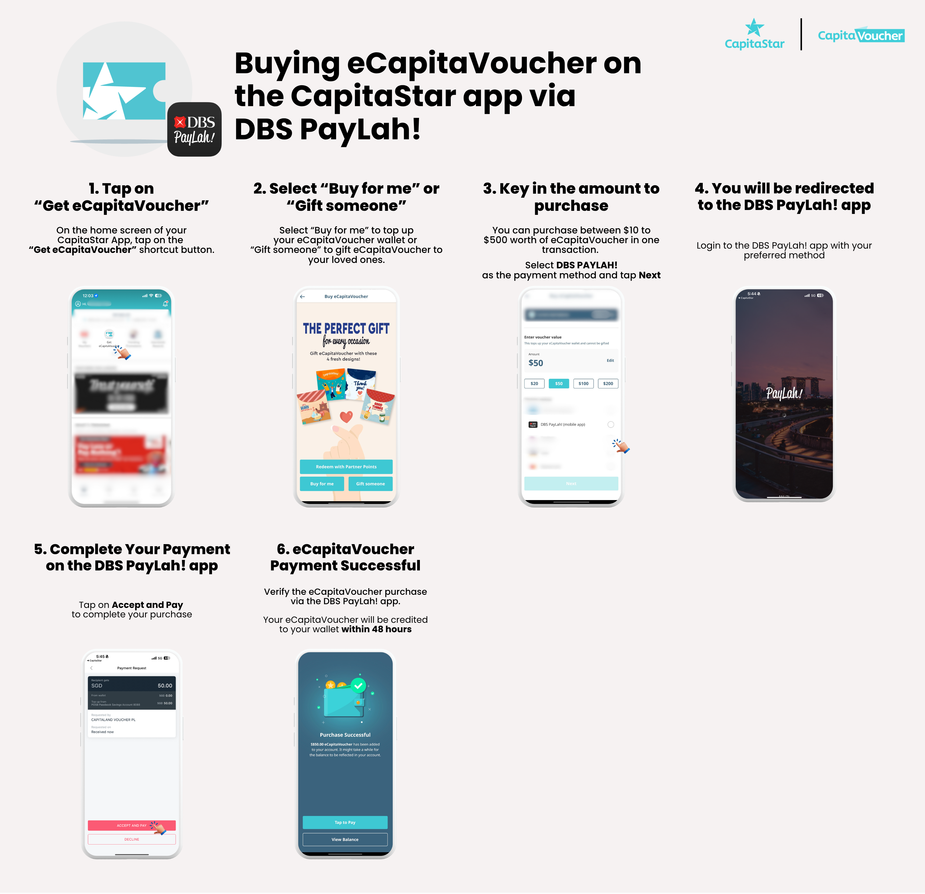 Buying eCapitaVoucher with DBS PayLah